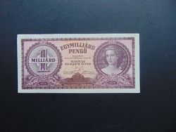 1 milliárd pengő 1946 R 184 aUNC ! Hajtatlan bankjegy  