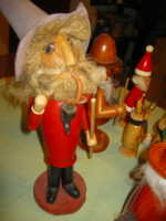 12 db  fa karácsonyi figura  fabábú pipázó diótörő katona