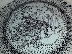 35 cm átmérővel !!  Rosenthal Björn Wiinblad limitált jelzett ŐSZ porcelán fali tál nagy méretű
