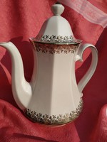 Beautiful porcelain tea, milk and coffee spout
