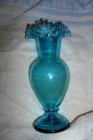 Szecessziós antik  üveg váza 