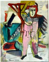 BURAI ISTVÁN festő, grafikusművész (1951-2017) / akril, karton
