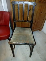Virágos szegecses antik szecessziós szék szép huzattal - Bp. és közelébe házhozszállítással