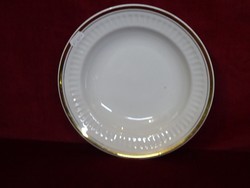 Russian porcelain flat plate, with gold border, showcase quality. He has!