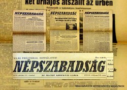 1977 november 26  /  NÉPSZABADSÁG  /  SZÜLETÉSNAPRA RÉGI EREDETI ÚJSÁG Szs.:  8056