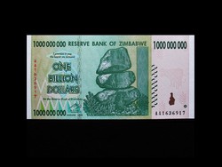 UNC - 1 MILLIÁRD DOLLÁR - ZIMBABWE - 2008