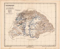 Magyarország Szent István halálakor 1038 térkép, kiadva 1898, történelmi atlasz, Kogutowicz Manó
