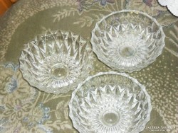 Art deko kompótos tányér 3 darab