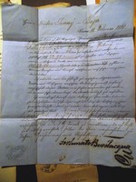 Tíz darab régi, kézzel írt hivatalos irat, dokumentum 1866-94