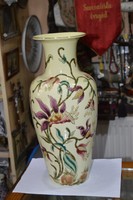 Nagy méretű zsolnay virágmintás váza
