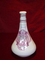 Hollóház liqueur bottle, half a liter. Strawberry cream liqueur, milky. 20 cm High. He has!