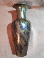 Antik Zsolnay labrador mázas váza