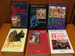 Robert Merle könyvek - 6 db - történelmi regényfolyam - Európa Könyvkiadó