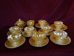 Fire king American tea set for 8 people from anchor hocking 1920 - 1945. Antique. He has!