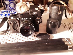 Zenit 12 xp fényképezőgép kiegészitőkkel komletten