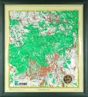 0Y558 Pécs és környéke 3D domborzati térkép