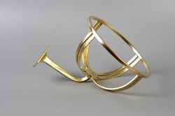 Antik réz szivacstartó art deco