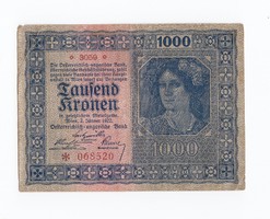 1000 korona 1922 Osztrák
