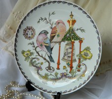 Ole Winther  fali tányér, pirók madár pár, sorozat,  február, gyűjtői