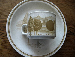 Angol Churchill tányér és csésze