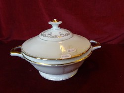 C.T. Tielsch-altwasser germany garnished bowl with lid, richly gilded. Antique. He has!