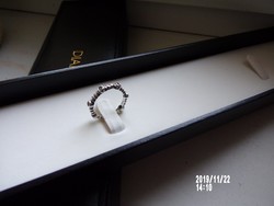 Különleges csavart ezüst gyűrű 