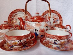 Keleti porcelán teás készlet (japán vagy kínai)