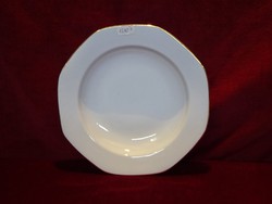 Jrjs porcelain on a snow-white background with a gold-edged, 8-angle deep plate. He has!