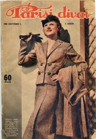 Párisi divat, XXXIV. évfolyam 1.szám, Budapest, 1938. október 1.