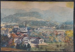 Gyula Háry (1864-1946): bad ischl, watercolor