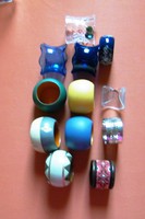 About 50 napkin rings, several / 4-5 / complete 6-piece sets