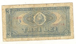 3 lei 1966 Románia Ritka