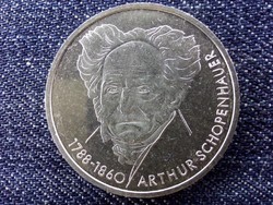 Németország Arthur Schopenhauer születésének 200. évfordulója .625 ezüst 10 Márka 1988 D / id 14195/