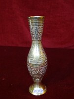 Indian copper vase with a beautiful, unique pattern, 18 cm high. He has!