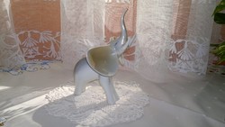 Porcelán elefánt, hollóházi 