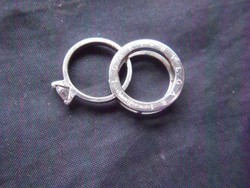 Eredeti Bulgari nemes acél,egymásba helyezhető dupla gyűrű,jelzett.Karácsonyra 