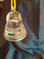 Szűz Mária csengőforma hógömb csillám
