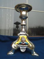 ART NOUVEAU EZÜST ÉS ARANY SZÍNŰ ASZTALI GYERTYATARTÓ BRUTÁLKOMOLY!!!