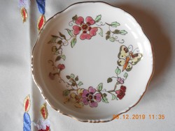 Zsolnay porcelán Pillangós hamutartó / hamutál