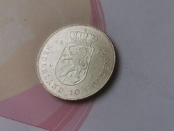 1975 holland ezüst 10 Gulden 25 gramm 0,720