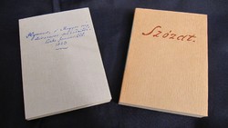 Retro mini miniatűr könyv Szózat és Himnusz két kötet
