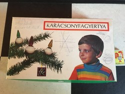 Retro karácsonyfa égősor - karácsonyfadísz - izzósor - fényfüzér - Dobozában- Magyar Ravill 