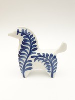 Hollóházi retro porcelán ló figura - ritkán előforduló lovacska