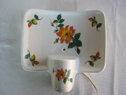 Drasche porcelán virágos fali lámpa