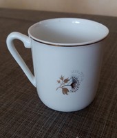 Hollóházi porcelán kávés csésze virágos