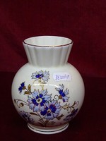 Zsolnay porcelain, vase with cornflower pattern, 12 cm high. He has!