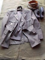Komplett öltöny (tányér sapka,zakó, pantalló, vasalt bőrcipő 42-es) Néphadsereg