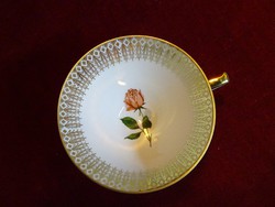 Winter porcelain German porcelain teacup. With pink rose. He has!