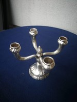 4-branch candlestick with silver-plated wellner alpaca, special piece with silver effect.