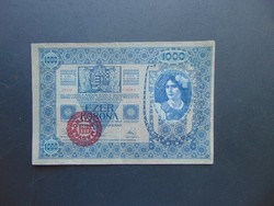 1000 korona 1902 Magyarország Felülbélyegzés ! 